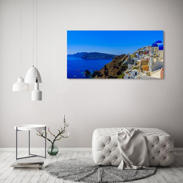 Foto obraz skleněný horizontální Santorini Řecko osh-103926529