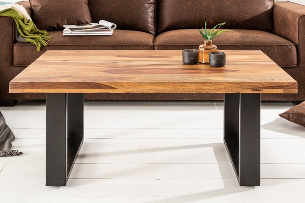 Konferenční stolek IRONIC 100 cm - palisandr, přírodní
