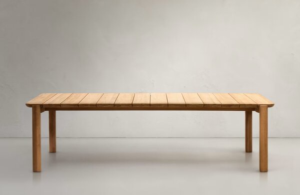Kave Home Teakový zahradní stůl Icaro 220 x 102 cm