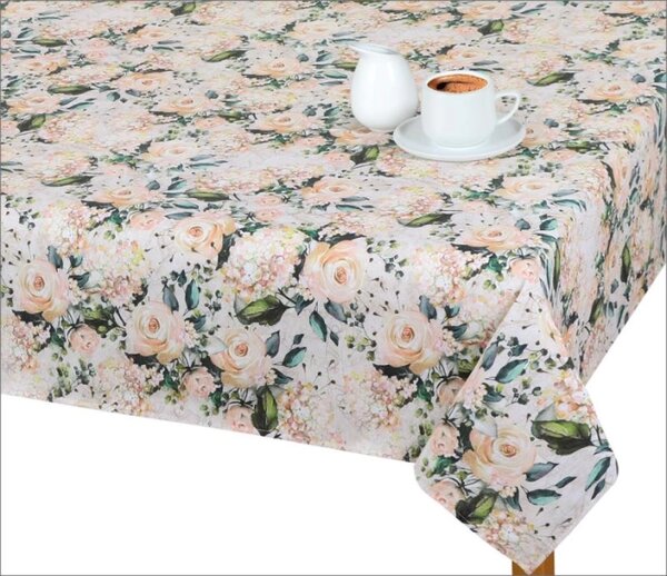 Bellatex Ubrus EMA Růže vanilková, rozměr 40x120 cm