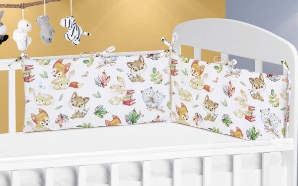 Bellatex Mantinel do dětské postýlky Lesní zvířátko rozměr 60x28 cm