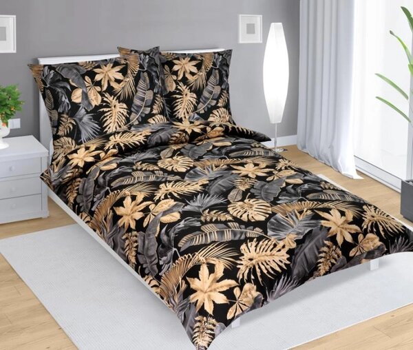 Bellatex Povlečení bavlněné Monstera rozměr 140x200, 70x90 cm