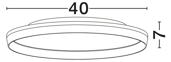 Nova Luce Moderní stropní LED svítidlo VOMOS, 36W, 2700K/3000K/4000K Barva: Bílá