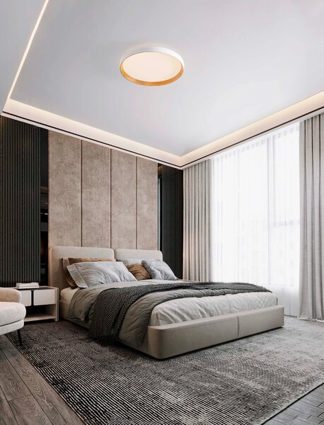 Nova Luce Moderní stropní LED svítidlo VOMOS, 36W, 2700K/3000K/4000K Barva: Bílá