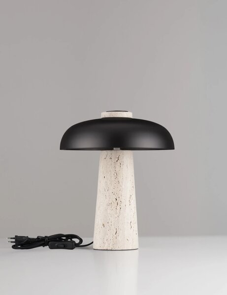 Nova Luce Stolní lampa LENTO travertin G9 3x5W Barva: Černá