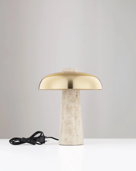 Nova Luce Stolní lampa LENTO travertin G9 3x5W Barva: Černá