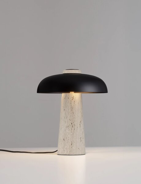 Nova Luce Stolní lampa LENTO travertin G9 3x5W Barva: Černá