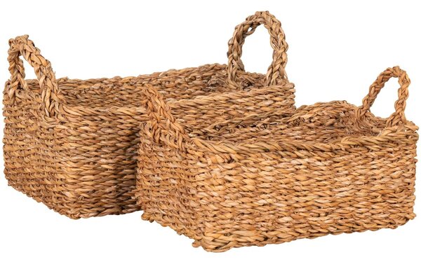 -25 % Dny MOMENTI– Nordic Living Set dvou dekorativních košů Morella 20x28/23x32 cm z přírodních vláken