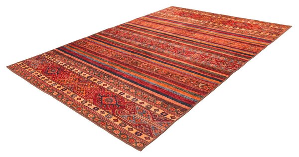 KOBEREC TKANÝ NA PLOCHO, 75/150 cm vícebarevná, červená Kayoom - Online Only koberce & rohožky, Online Only
