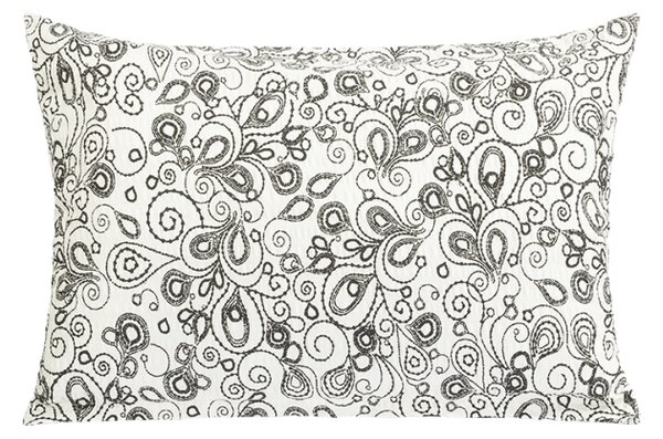Bellatex Povláček krepový Květ šedá, smetanová, rozměr 40x60 cm