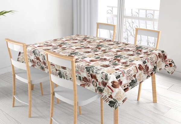 Bellatex Ubrus EMA Kakao béžová, hnědá, rozměr 70x70 cm