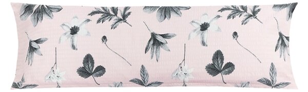 Bellatex POVLAK na relaxační polštář KREP Šedá,Růžová, rozměr 45x120 cm