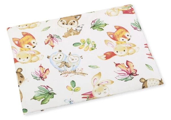 Bellatex Polštářek pro kojence do postýlky 42x32 cm tenký Zvířátko lesní