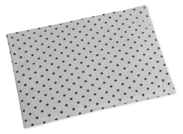 Bellatex Polštářek pro kojence do postýlky 42x32 cm tenký Hvězdička malá šedá