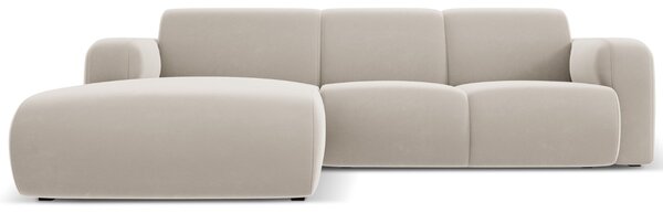 -25 % Dny MOMENTI– Windsor & Co Sametová rohová pohovka Lola 250 cm, levá