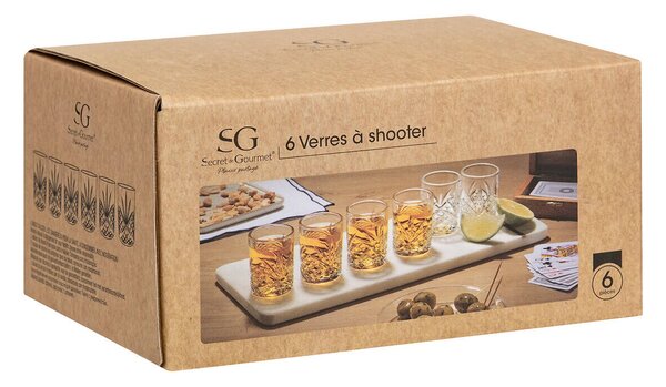 6 skleniček na panáky AUTOMNE, 60 ml