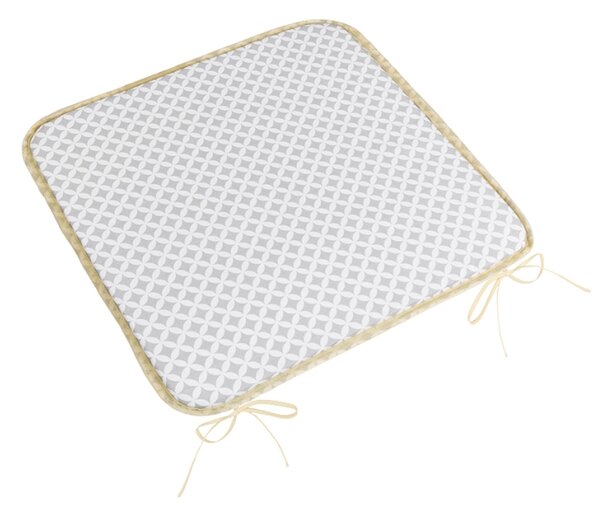Bellatex Sedák Adéla hladký 40x40 cm Kosočtverec Šedá,Bílá