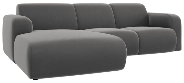 -25 % Dny MOMENTI– Windsor & Co Sametová rohová pohovka Lola 250 cm, levá
