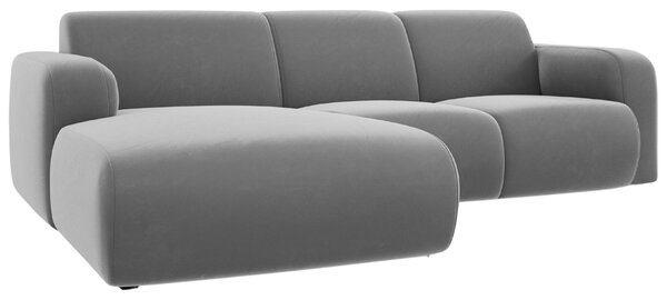 -25 % Dny MOMENTI– Windsor & Co Sametová rohová pohovka Lola 250 cm, levá