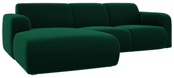 -25 % Dny MOMENTI– Windsor & Co Sametová rohová pohovka Lola 250 cm, levá