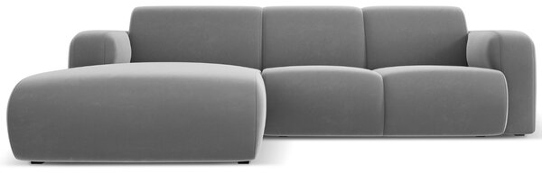 -25 % Dny MOMENTI– Windsor & Co Sametová rohová pohovka Lola 250 cm, levá