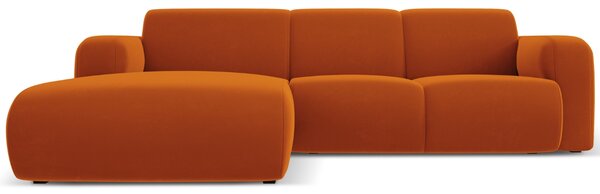 -25 % Dny MOMENTI– Windsor & Co Sametová rohová pohovka Lola 250 cm, levá