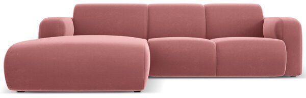 -25 % Dny MOMENTI– Windsor & Co Sametová rohová pohovka Lola 250 cm, levá