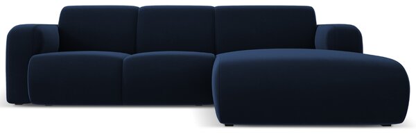 -25 % Dny MOMENTI– Windsor & Co Sametová rohová pohovka Lola 250 cm, pravá