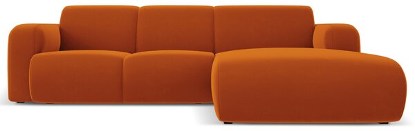 -25 % Dny MOMENTI– Windsor & Co Sametová rohová pohovka Lola 250 cm, pravá
