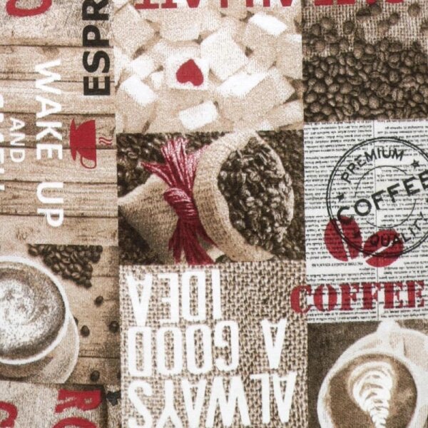 Bellatex Látka Ema šíře 280cm Káva zrnková