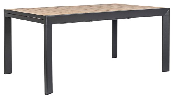 Bizzotto Černý hliníkový zahradní rozkládací stůl Belmar 160/240 x 100 cm