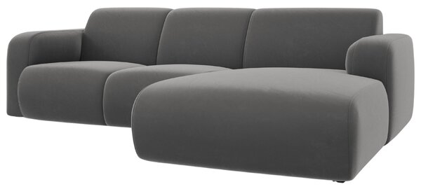 -25 % Dny MOMENTI– Windsor & Co Sametová rohová pohovka Lola 250 cm, pravá
