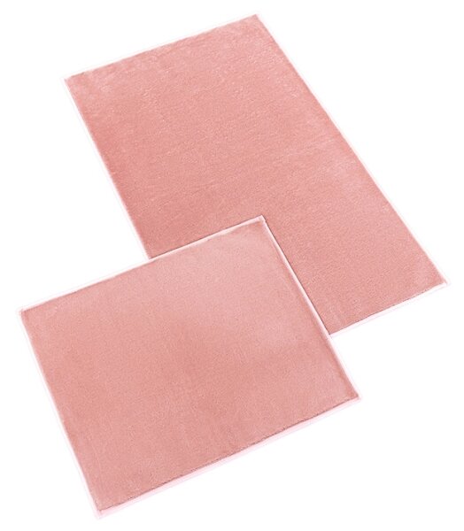 Bellatex koupelnové předložky BANYGOLD bez výkroje sada 60x100, 60x50 cm Růžová