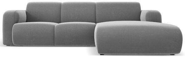 -25 % Dny MOMENTI– Windsor & Co Sametová rohová pohovka Lola 250 cm, pravá