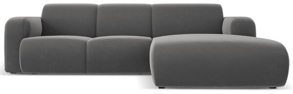 -25 % Dny MOMENTI– Windsor & Co Sametová rohová pohovka Lola 250 cm, pravá