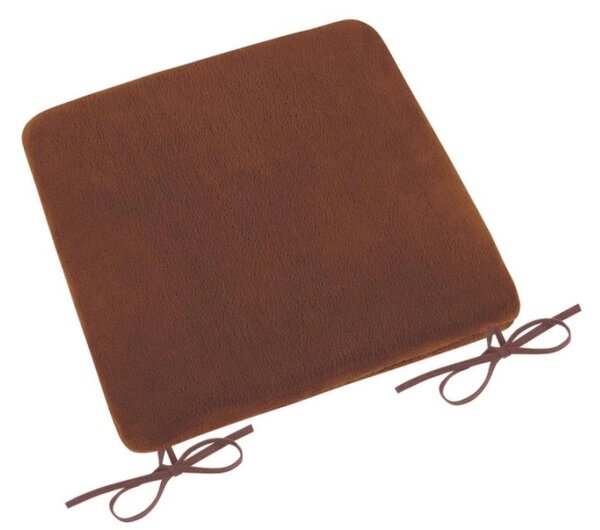 Bellatex Sedák hladký Korall micro 40x40 cm Hnědá