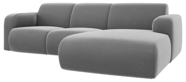 -25 % Dny MOMENTI– Windsor & Co Sametová rohová pohovka Lola 250 cm, pravá