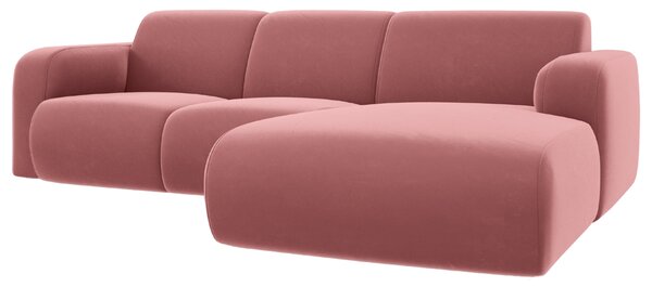-25 % Dny MOMENTI– Windsor & Co Sametová rohová pohovka Lola 250 cm, pravá