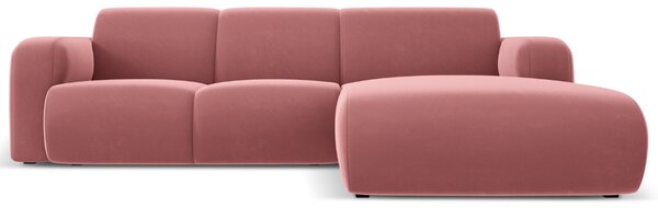 -25 % Dny MOMENTI– Windsor & Co Sametová rohová pohovka Lola 250 cm, pravá