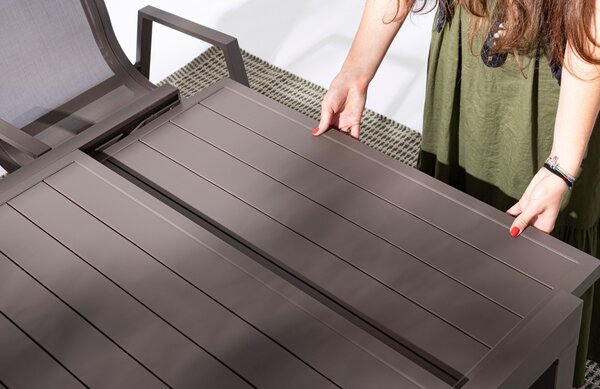 Bizzotto Hliníkový zahradní rozkládací stůl Pelagius 135/270 x 90 cm