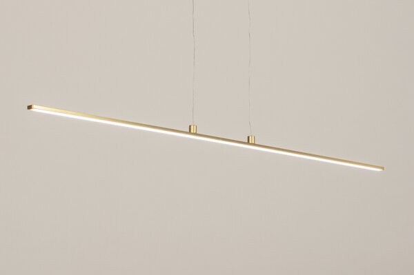 Závěsné stmívatelné LED svítidlo na lanku Novento Gold (LMD)