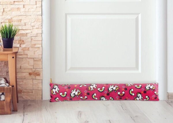 Bellatex Polštářek válec 15x85 cm Jednorožec Růžová