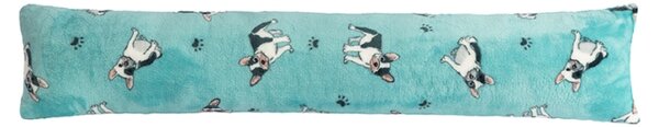 Bellatex Polštářek válec 15x85 cm Buldoček Modrá,Bílá,Černá