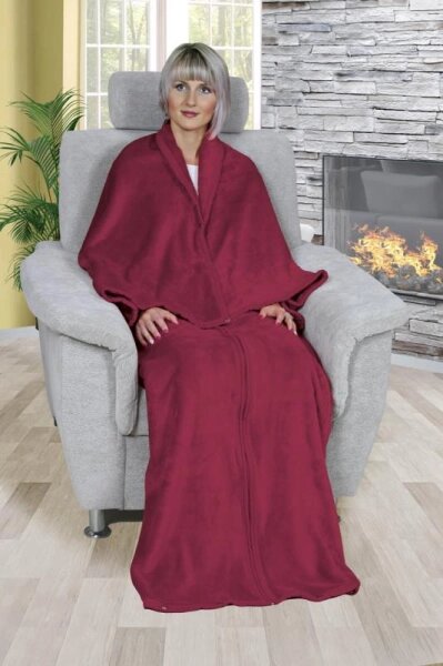 Bellatex Korall televizní pytel 150x180 cm 150x180 cm Víno Bordová