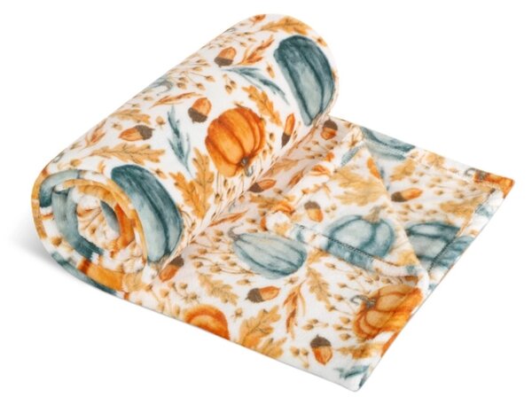 Bellatex Přikrývka Kemping PLUS 150x200 cm Podzim Oranžová,Zelená,Šedá
