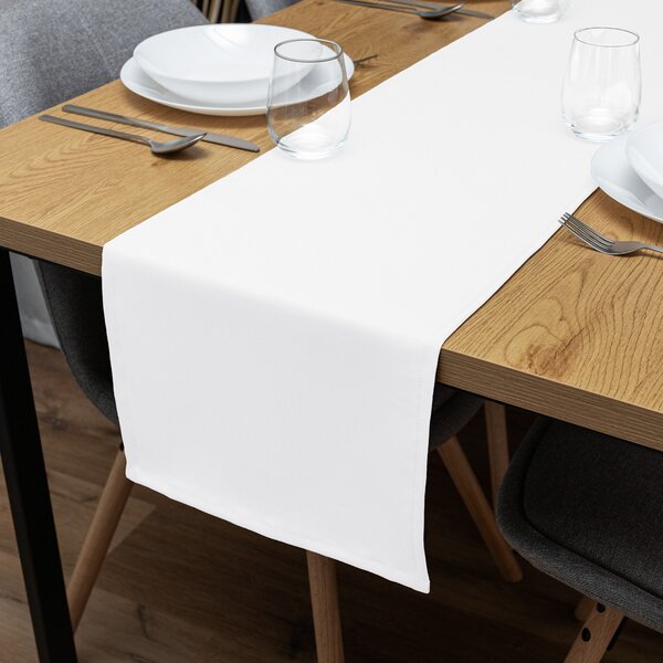 Biante Dekorační běhoun na stůl Rongo RG-031 Studený bílý 20x120 cm