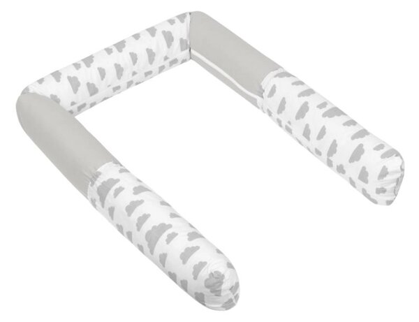 Bellatex Mantinel do postele VÁLEC průměr 16x280 cm Mráček šedá, bílá