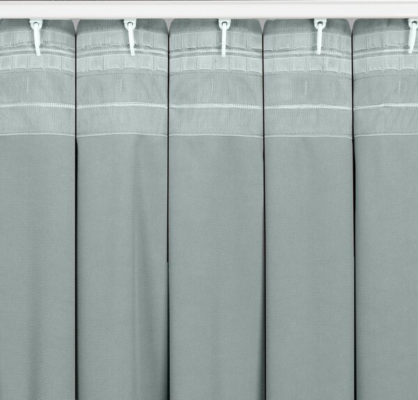 ZATEMŇOVACÍ ZÁVĚS NA PÁSCE MADLEN 140X300 CM ŠEDÁ