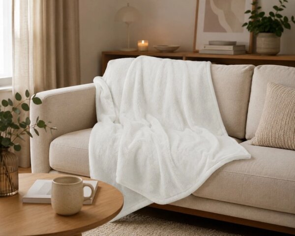Bellatex Přikrývka Korall micro jednolůžko 150x200 cm Bílá