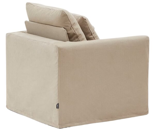 Béžové čalouněné křeslo Kave Home Nora 92 cm